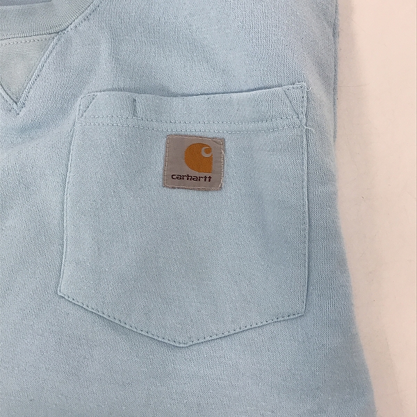 実際に弊社で買取させて頂いたCarhartt/カーハート CREWNECK POCKET SWEATSHIRT クルーネック スウェット 胸ポケット 103852-026/XLの画像 5枚目