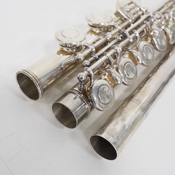 実際に弊社で買取させて頂いたYAMAHA/ヤマハ YFL211S/YFL-211S フルート 頭部管 SILVER刻印有り Eメカ付 ハードケース付の画像 8枚目