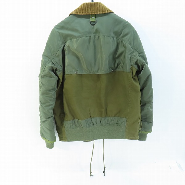 実際に弊社で買取させて頂いたJUNYA WATANABE MAN/ジュンヤワタナベマン AD2019 ma-1 ジャケット WD-J007/Sの画像 1枚目