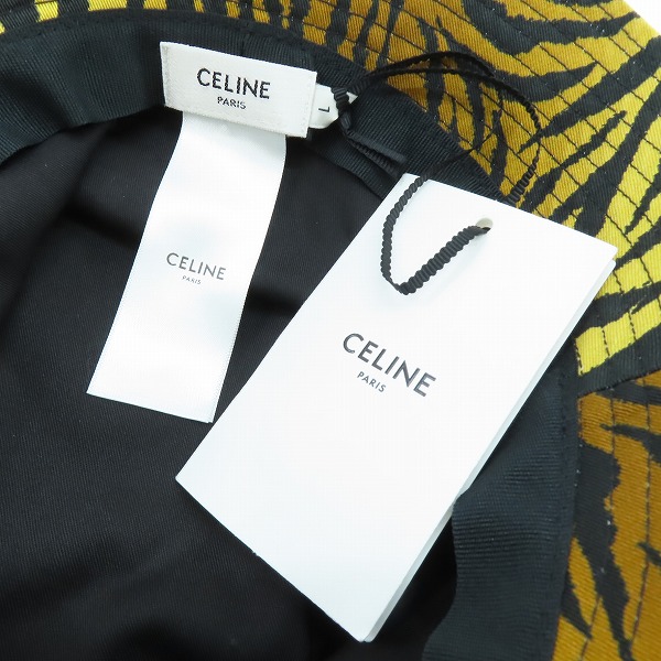 実際に弊社で買取させて頂いた【未使用/JPタグ】CELINE セリーヌ アニマル柄 バケットハット/帽子 2AU5B695Q/Lの画像 5枚目