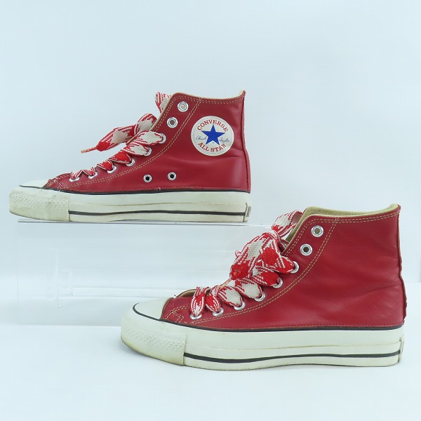 実際に弊社で買取させて頂いたCONVERSE/コンバース 80's ALL STAR LEATHER HI/オールスターレザーハイ /7の画像 3枚目