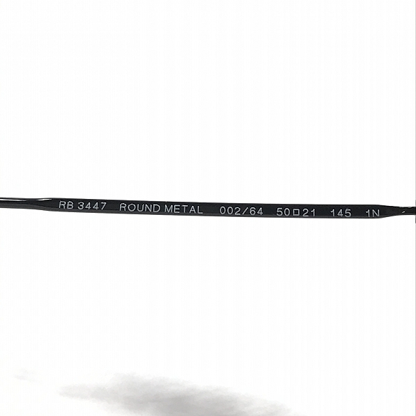実際に弊社で買取させて頂いたRay-Ban/レイバン ROUND METAL/ラウンドメタル サングラス RB3447 002の画像 6枚目