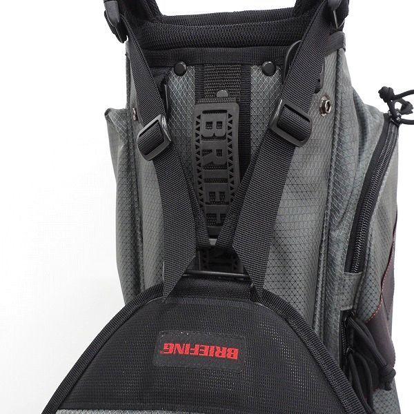 実際に弊社で買取させて頂いたBRIEFING/ブリーフィング CR-7 #02 ゴルフ 8.5型 スタンド式 5分割キャディバッグ グレーの画像 5枚目