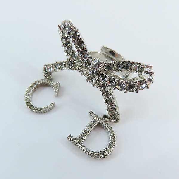 実際に弊社で買取させて頂いたChristian Dior/クリスチャンディオール フリーリング リボン ラインストーン　