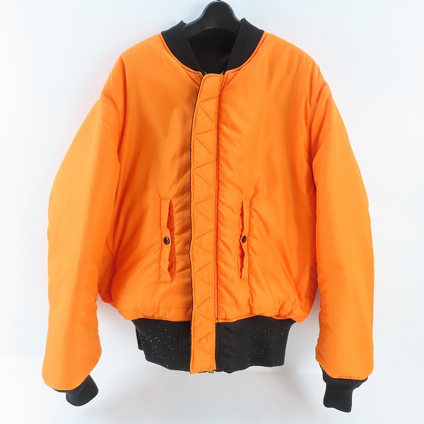 実際に弊社で買取させて頂いたNIKE×ALPHA INDUSTRIES/ナイキ×アルファインダストリーズ リバーシブル MA-1 フライトジャケット Lの画像 2枚目