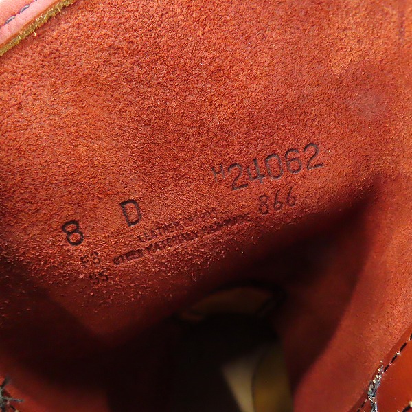 実際に弊社で買取させて頂いた【未使用】RED WING/レッドウイング 犬タグ ペコス ブーツ/ロングブーツ 00866/8Dの画像 5枚目