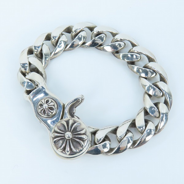実際に弊社で買取させて頂いたCHROME HEARTS/クロムハーツ クラシックチェーン クリップ ブレスレット 13リンク