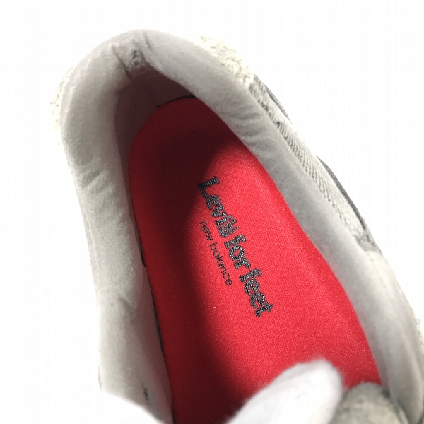 実際に弊社で買取させて頂いたNEW BALANCE×LEVIS/ニューバランス×リーバイス GREY DENIM スニーカー M992LV /27.5Dの画像 4枚目