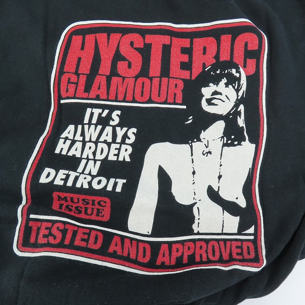 実際に弊社で買取させて頂いたHYSTERIC GLAMOUR/ヒステリックグラマー ガール プリント ジップアップパーカー 0222CF02 Lの画像 7枚目