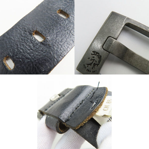 実際に弊社で買取させて頂いたDIESEL/ディーゼル レザーベルト 85/34の画像 8枚目