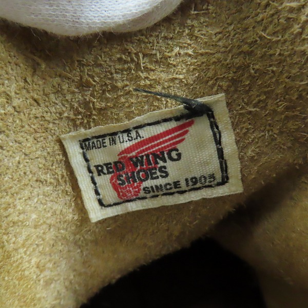 実際に弊社で買取させて頂いたRED WING/レッドウィング プリント羽根タグ/羽タグ アイリッシュセッター ブーツ/7.5の画像 5枚目