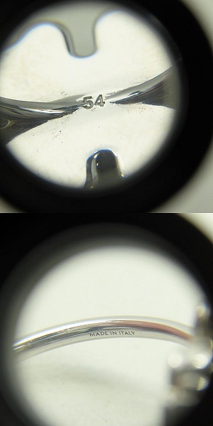 実際に弊社で買取させて頂いたCELINE/セリーヌ デイジーリング FSM2213/54/14号の画像 8枚目