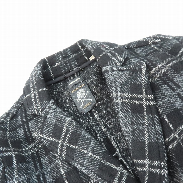実際に弊社で買取させて頂いたDIESEL/ディーゼル チェック柄 チェスターコート/Mの画像 6枚目