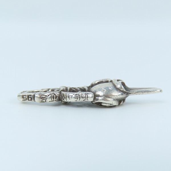 実際に弊社で買取させて頂いたCHROME HEARTS/クロムハーツ DAGGER HEART/ダガーハートペンダントの画像 4枚目