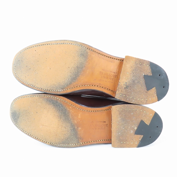 実際に弊社で買取させて頂いたAlden×Brooks brothers/オールデン×ブルックスブラザーズ  コードバン アンラインド ペニーローファー 06603/7.5Eの画像 2枚目