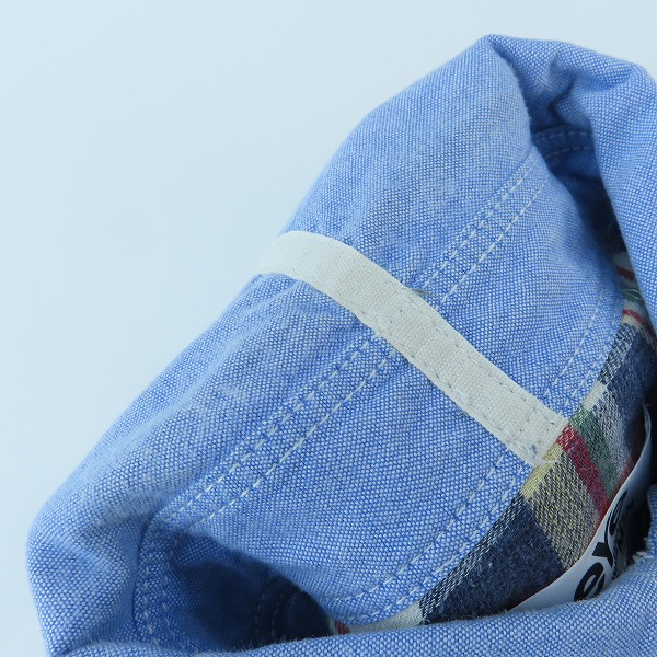実際に弊社で買取させて頂いたeYe JUNYA WATANABE MAN/アイジュンヤ ワタナベマン ロゴ刺繍 パッチワーク オックスフォード ボタンダウン シャツ WB-B902/Mの画像 5枚目