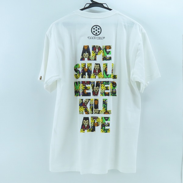 実際に弊社で買取させて頂いたA BATHING APE×DRAGON BALL Z/ア ベイシング エイプ×ドラゴンボールZ 半袖Tシャツ ホワイト/L