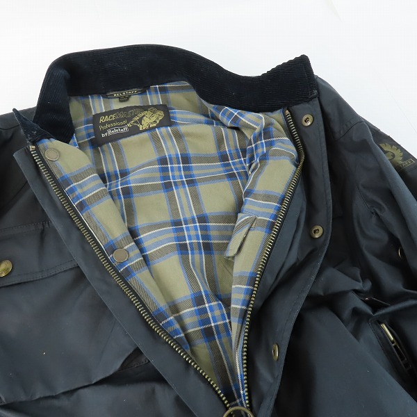 実際に弊社で買取させて頂いたBELSTAFF/ベルスタッフ RACEMASTER JACKET/レースマスター ワックスコットンジャケット/ブルゾン/42の画像 6枚目