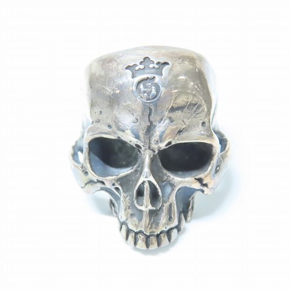 実際に弊社で買取させて頂いた【ギャラ付き】Gabor/ガボール ガボラトリー LARGE SKULL RING ｗ/OUT JAW ラージスカル リング ｗ/アウトジョー 18.5-20号の画像 1枚目