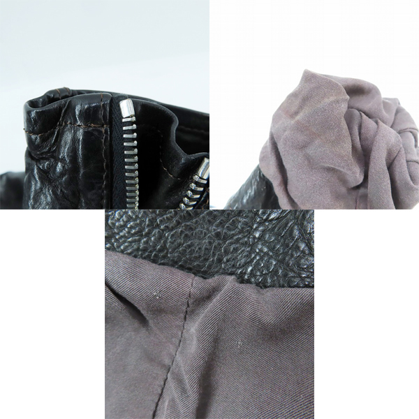 実際に弊社で買取させて頂いたISAMUKATAYAMA BACKLASH/バックラッシュ レザー イタリーキップライダース 1604-02/2の画像 9枚目