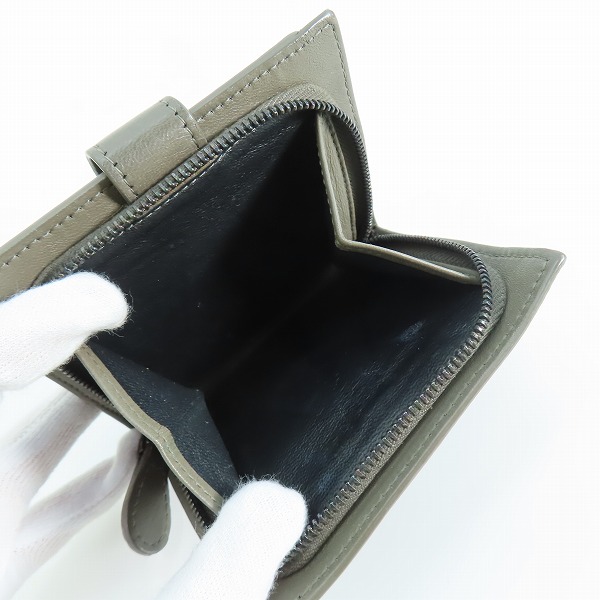 実際に弊社で買取させて頂いたBOTTEGA VENETA/ボッテガヴェネタ イントレチャート ラウンドジップコインケース付き コンパクト財布 の画像 4枚目