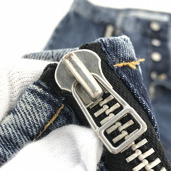 実際に弊社で買取させて頂いたJOHN LAWRENCE SULLIVAN/ジョンローレンスサリバン ジップ デニムパンツ  2D024-0321-53 Mの画像 6枚目