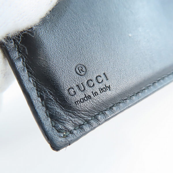 実際に弊社で買取させて頂いたGUCCI/グッチ GGスプリーム スネーク柄 二つ折り財布 ウォレット 451266-480199の画像 4枚目