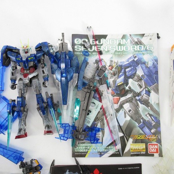 実際に弊社で買取させて頂いた【おまとめ】バンダイ MG ダブルオーガンダム セブンソード/G クリアカラー/Hi-νガンダム Ver.Ka 他/HG/ガンプラの画像 1枚目