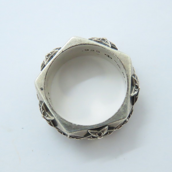 実際に弊社で買取させて頂いたCHROME HEARTS/クロムハーツ 5P/5ポイント スター ペンタゴン リング 17.5号の画像 5枚目