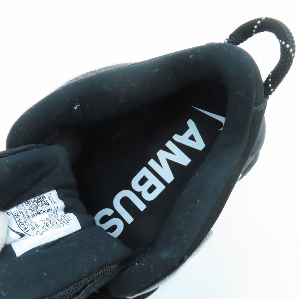 実際に弊社で買取させて頂いたNIKE×AMBUSH/ナイキ×アンブッシュ AIR MORE UP TEMPO LOW SP/エアモアアップテンポ ロー ブラック FB1299-001/27の画像 4枚目