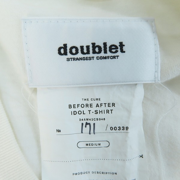 実際に弊社で買取させて頂いたdoublet/ダブレット BEFORE AFTER IDOL  半袖Tシャツ 24AW42CS346/Mの画像 3枚目
