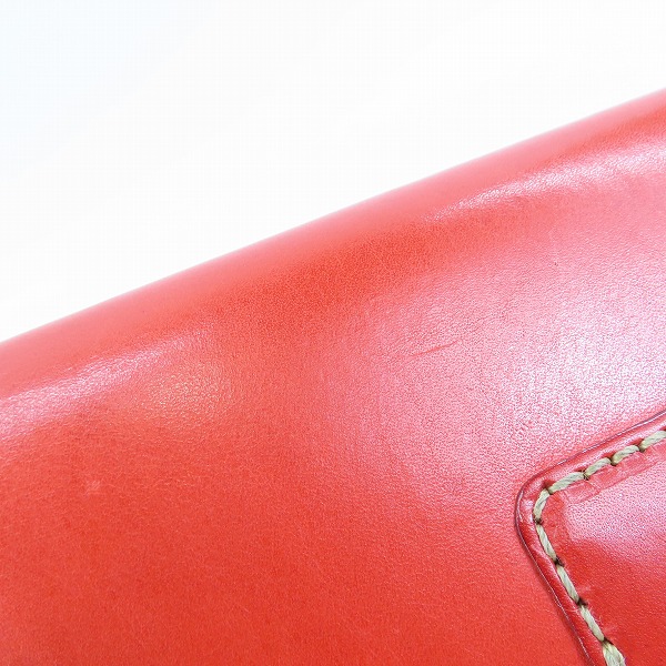 実際に弊社で買取させて頂いたHERZ/ヘルツ ホック留めジャバラ長財布/ロングウォレットの画像 7枚目