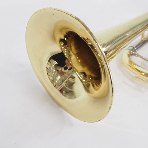 実際に弊社で買取させて頂いた★YAMAHA/ヤマハ CUSTOM YTR-800/YTR800 トランペット ゴールドｘシルバー ハードケース付の画像 2枚目