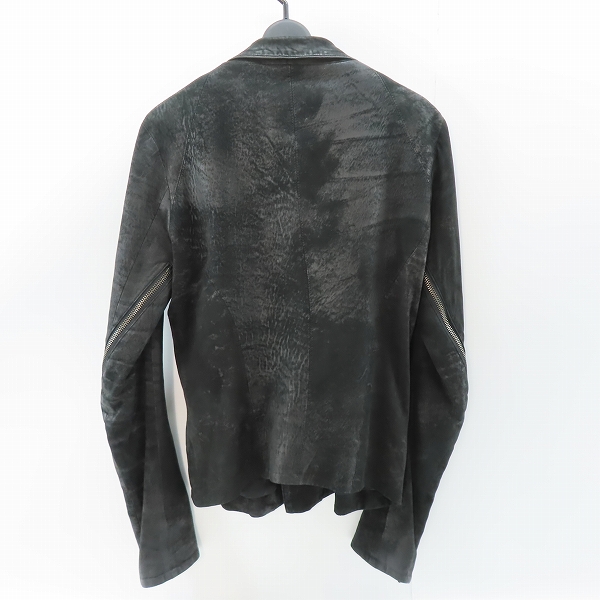 実際に弊社で買取させて頂いたJULIUS/ユリウス ラムレザー ライダースジャケット 457BLM13/1の画像 1枚目
