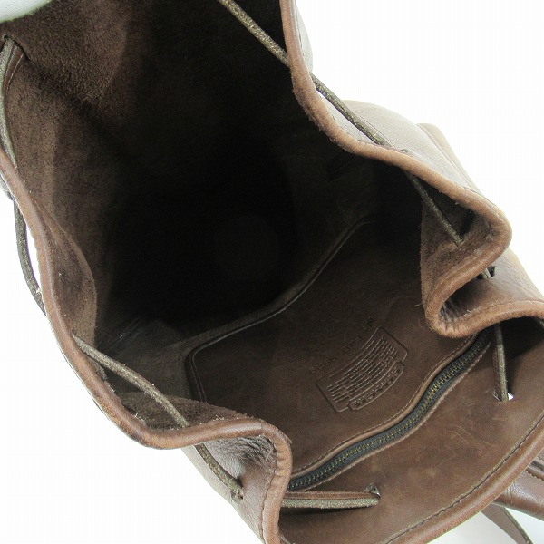 実際に弊社で買取させて頂いたCOACH/コーチ オールドコーチ レザー 巾着型 ショルダーバッグ 9929の画像 3枚目