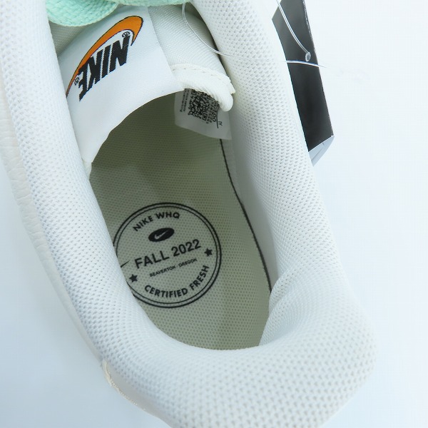 実際に弊社で買取させて頂いた【未使用】NIKE/ナイキ AIR FORCE 1 '07 PRM VNTG/エアフォース1 プレミアム ビンテージ セイル DO9785-100/26の画像 4枚目