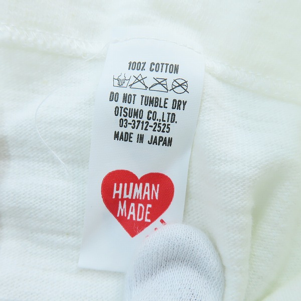 実際に弊社で買取させて頂いたHUMAN MADE × WTAPS/ヒューマンメイド × ダブルタップス トランプTシャツ XLの画像 4枚目