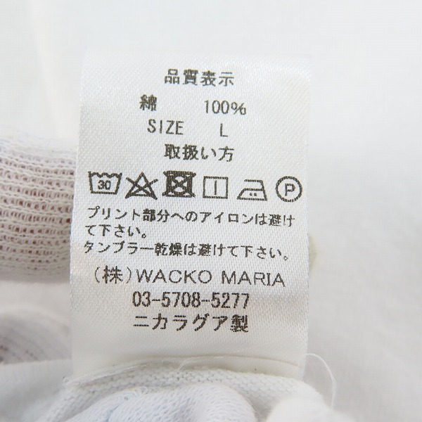 実際に弊社で買取させて頂いたWACKO MARIA×56 TATTOO STUDIO/ワコマリア×56 タトゥースタジオ CREW NECK LONG SLEEVE T-SHIRT 56TS-WM-LT01/Lの画像 3枚目