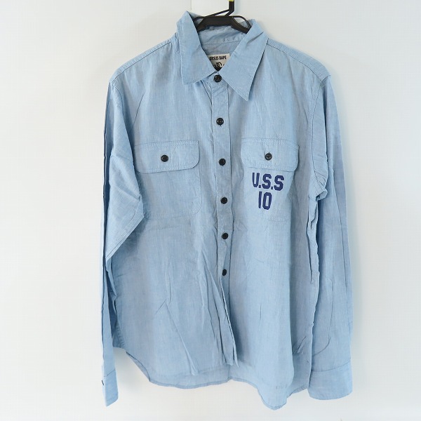 実際に弊社で買取させて頂いたA BATHING APE/アベイシングエイプ URSUS BAPE シャンブレーシャツ M