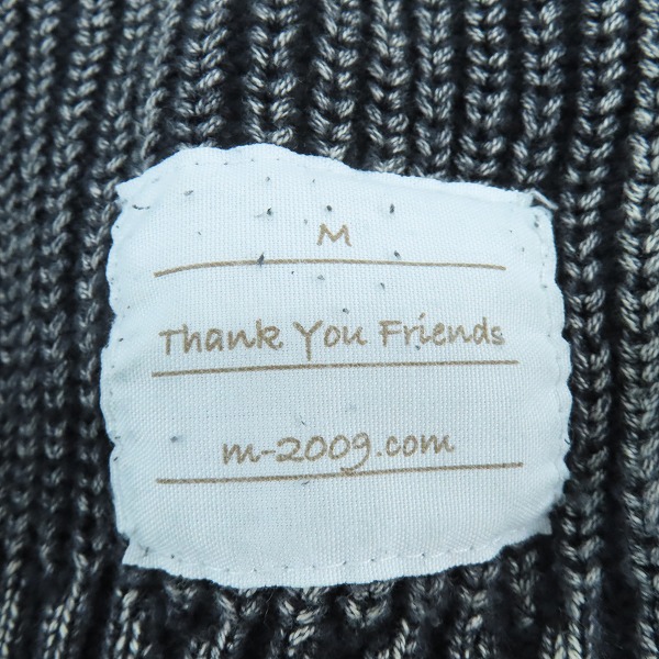 実際に弊社で買取させて頂いたM/エム thank you friends 編み込み ニット Sの画像 5枚目