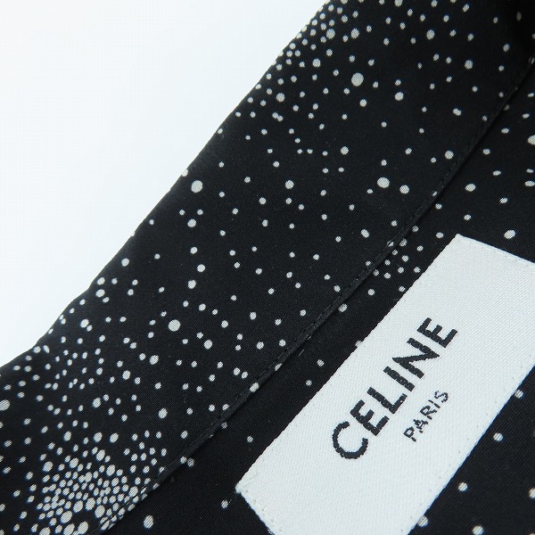 実際に弊社で買取させて頂いた【JPタグ】CELINE/セリーヌ シルク ハワイアンシャツ クレープ ド シーヌ ルーズフィット 2C946932W.38CE/36の画像 6枚目