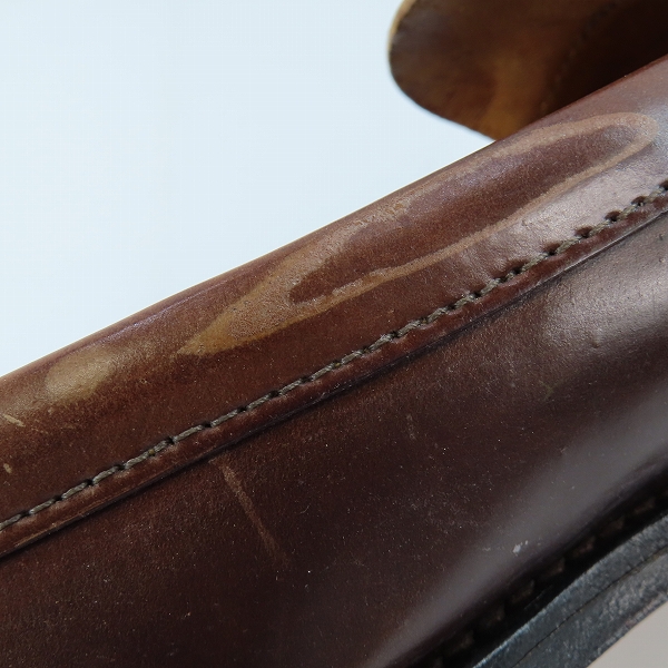 実際に弊社で買取させて頂いたAlden×Brooks brothers/オールデン×ブルックスブラザーズ  コードバン アンラインド ペニーローファー 06603/7.5Eの画像 7枚目