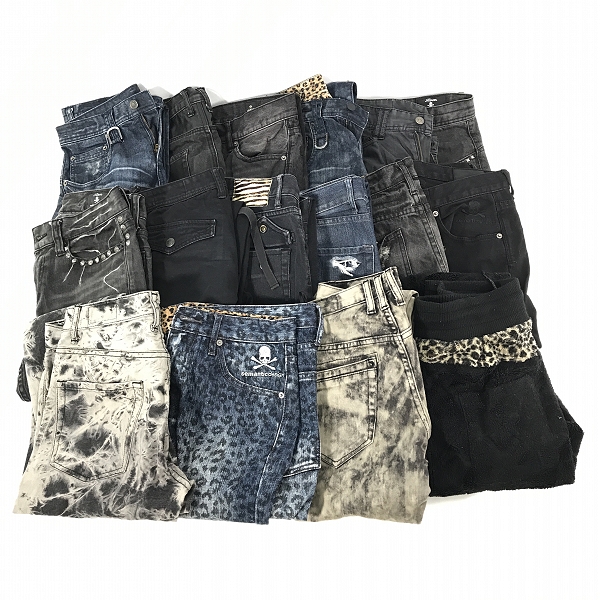 実際に弊社で買取させて頂いた【おまとめ】Roen×semantic design/ロエン×セマンティックデザイン スタッズデニムパンツ 等