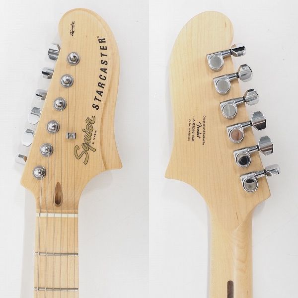実際に弊社で買取させて頂いた★【美品】Squier by Fender/スクワイヤー Affinity STARCASTER/スターキャスター セミアコ エレキギター ケース付の画像 3枚目