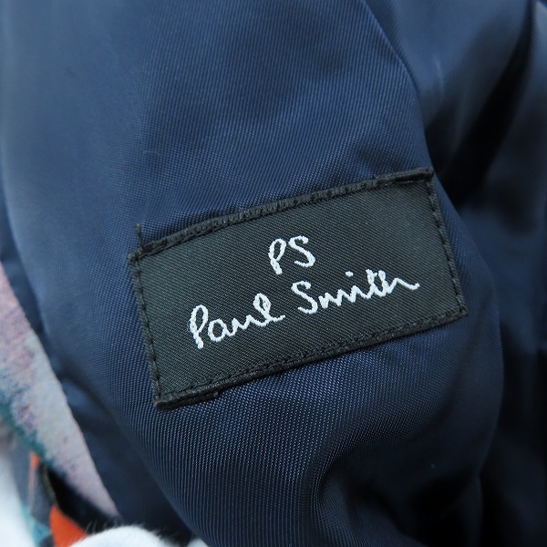 実際に弊社で買取させて頂いたPaul Smith/ポールスミス 総柄ジップアップブルゾン 187P/Lの画像 2枚目