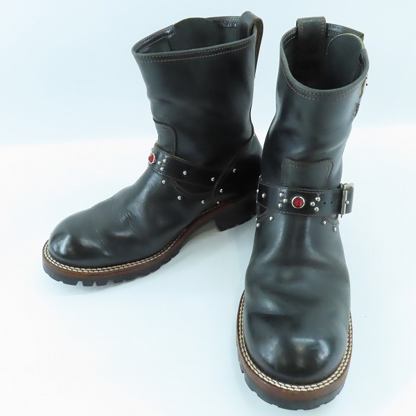 実際に弊社で買取させて頂いたTHE FLAT HEAD/フラットヘッド エンジニアブーツ スタッズ SKB-30HS/27