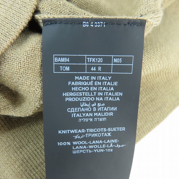 実際に弊社で買取させて頂いた【JPタグ】TOM FORD/トムフォード タートルネックニット長袖セーター TFK120/44の画像 3枚目