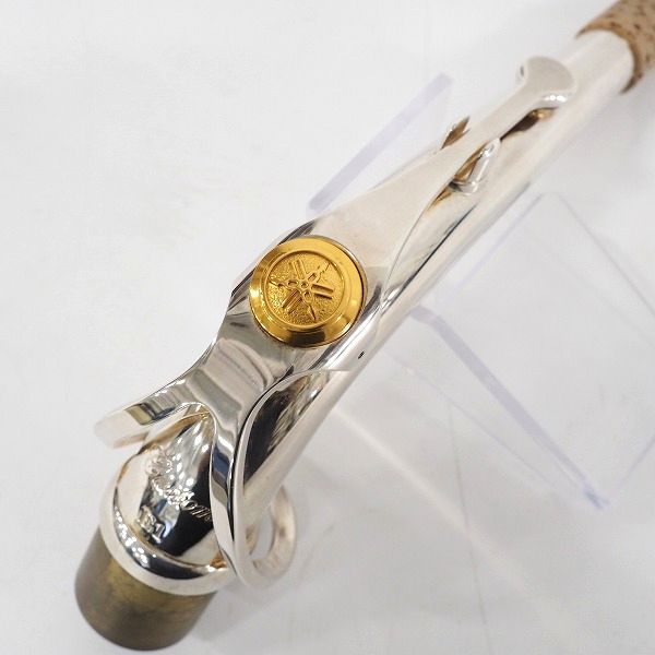 実際に弊社で買取させて頂いたYAMAHA/ヤマハ AE1S アルトサックス用E1タイプ カスタムネック 銀メッキ仕上げの画像 4枚目