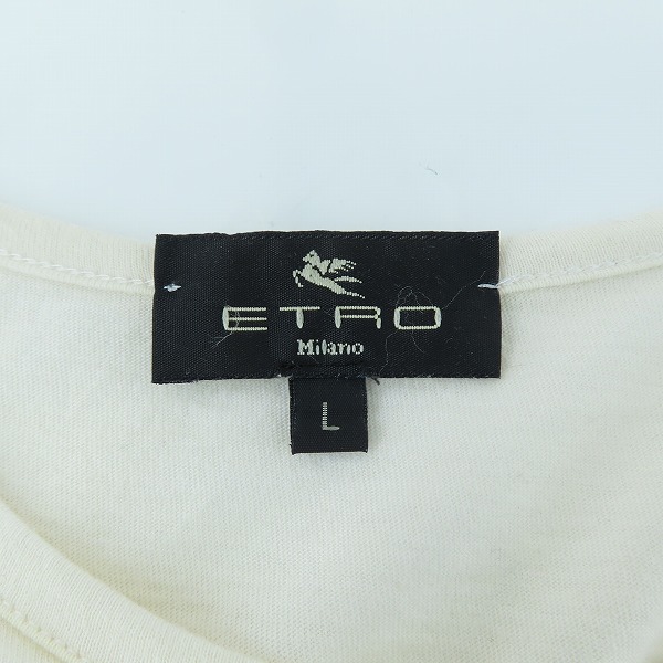 実際に弊社で買取させて頂いたETRO/エトロ プリント半袖Tシャツ/Lの画像 2枚目
