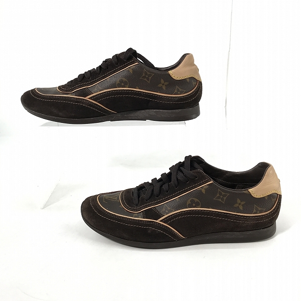 実際に弊社で買取させて頂いた【ジャンク】LOUIS VUITTON/ルイヴィトン モノグラム  ローカットスニーカー GO0066/9の画像 3枚目